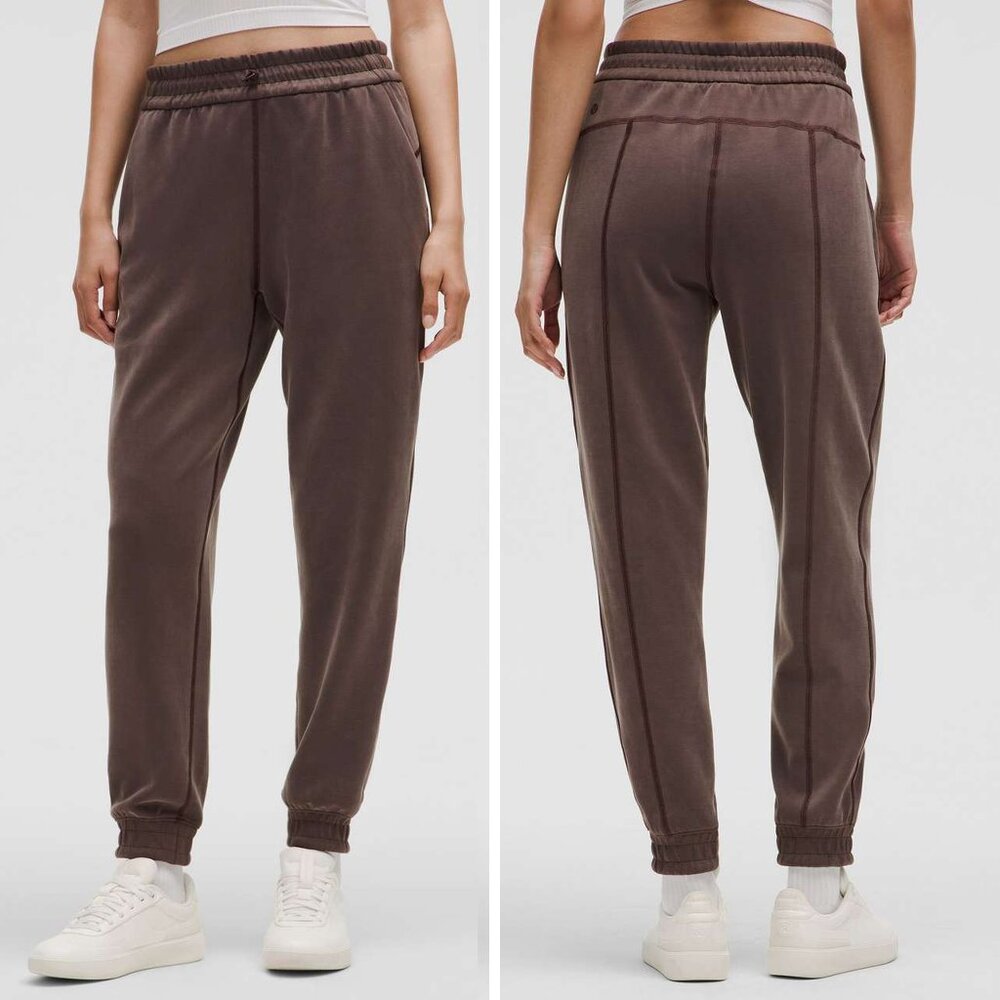Lululemon Brushed Softstreme High-Rise Jogger Gray Size 4 - Picture 2 of 8